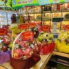 LẴNG GIỎ HOA MIX QUẢ TẠI NHÀ MINH TRANG FRUIT.